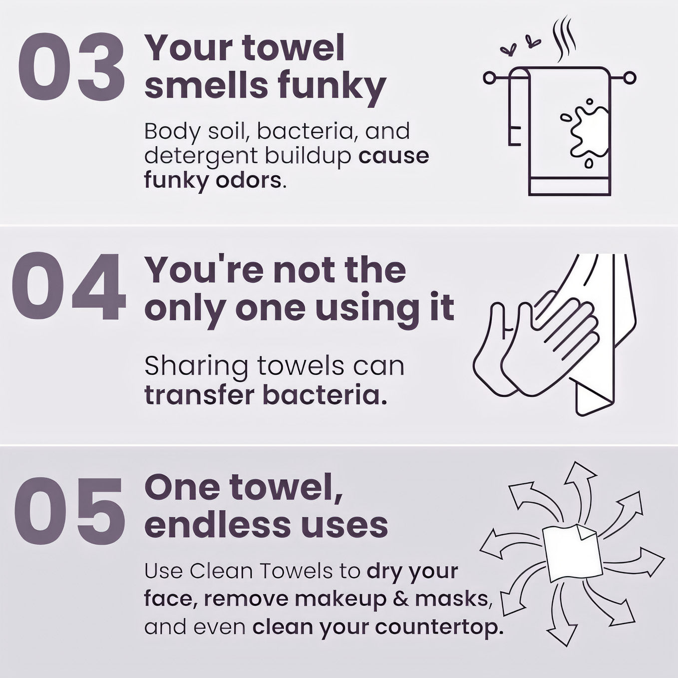 le' disposable biobased facial towels 50 count