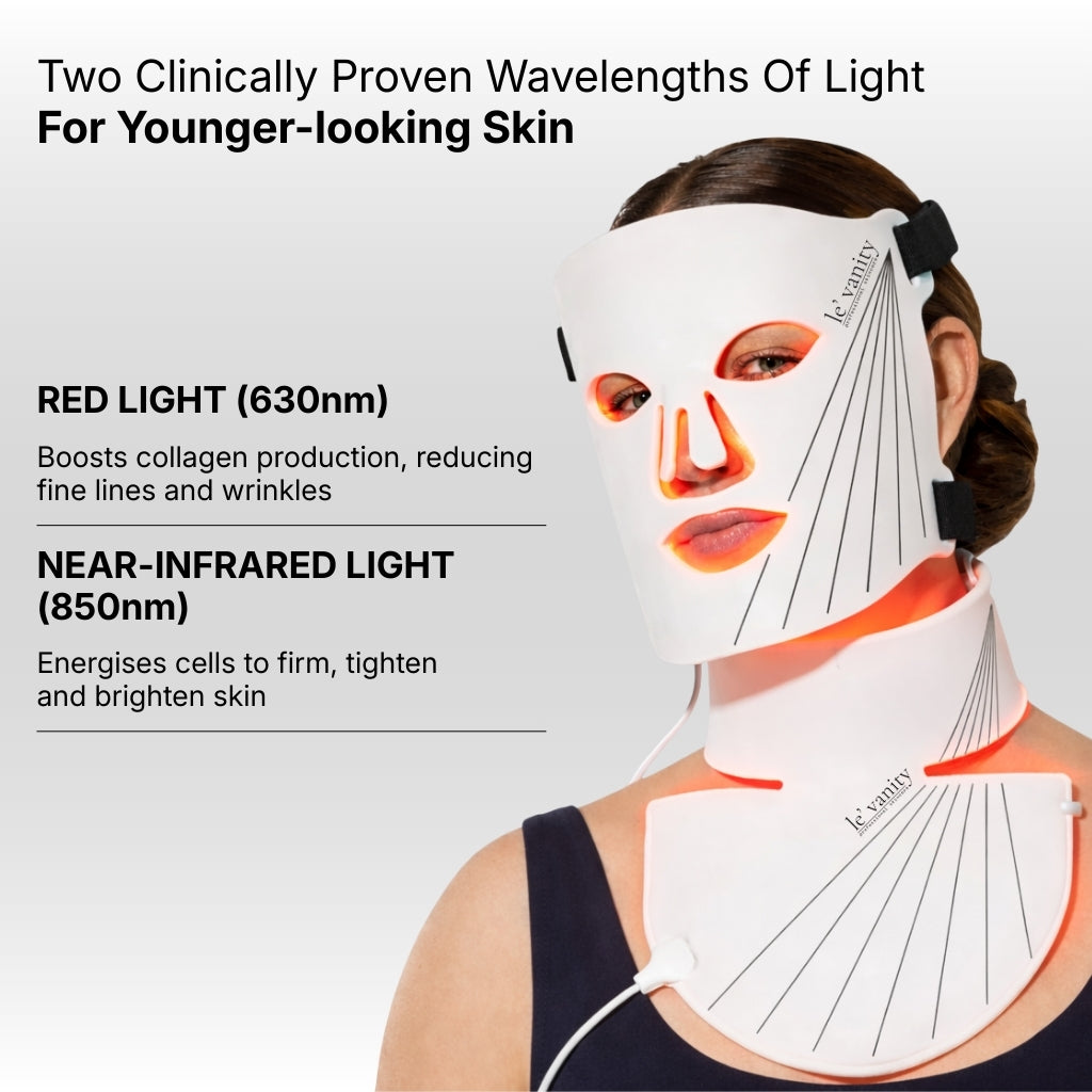 le' Anti-Aging LED Red Light Bundle (Face + Neck & Décolleté)